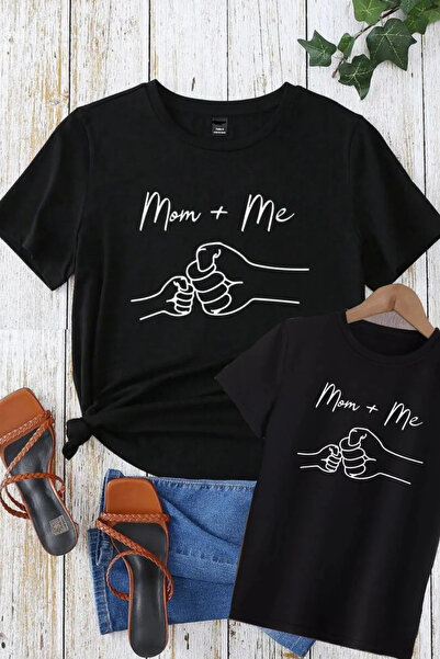 Wish BF Mamă + Eu cu imprimeu Combinație Mamă-Fiică Copil Adult tricou