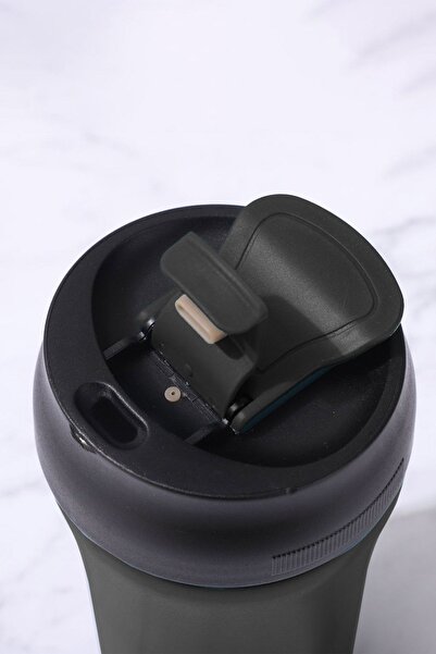 Weather Forecast 304 Steel Black 400 ml Coffee Hand Thermos Mug Cin853Sy