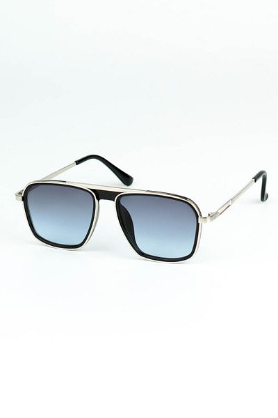 Belletti Men's Silver Blue Uv400 Protection Rectangular Model Sunglasses