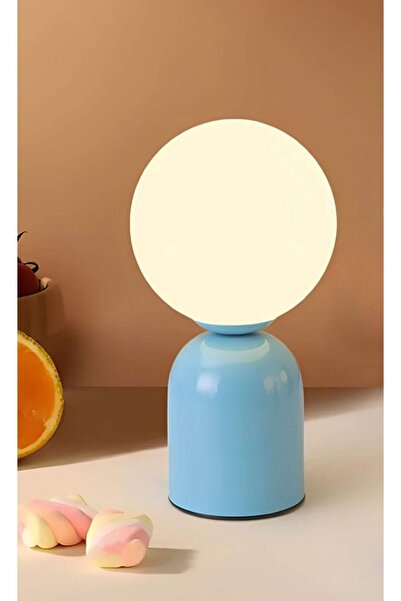 Buiva Modern Tasarım Venüs Abajur Beyaz Glop Camlı Kablolu Tak Çalıştır Masa ...