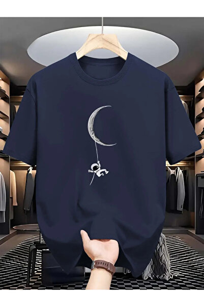 Wish BF Moon Baskılı Oversize T-shirt