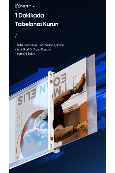 Harfmix A4 Lightbox Işıklı Tabela