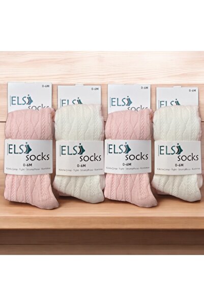 Elsisocks Set of 4 Cotton Organic Baby Pantyhose