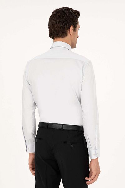 Cacharel Men's Slim Fit Basic Shirt - White