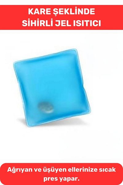 Trade Bazaar Blue Magic Square Gel Hand Warmer Pocket Stove