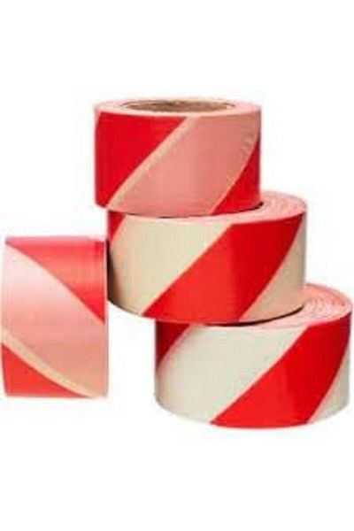 STOREMAX Sellbuystore Yapi Napron Safety Strip Warning Tape Red White Warning Tape (110 Meters) 1053