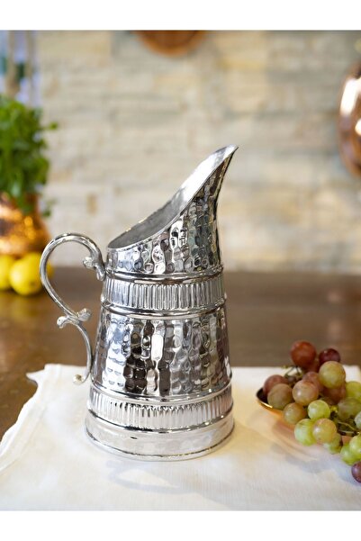 Bakır Concept Bakır Sürahi Boza Model Gümüş Renk