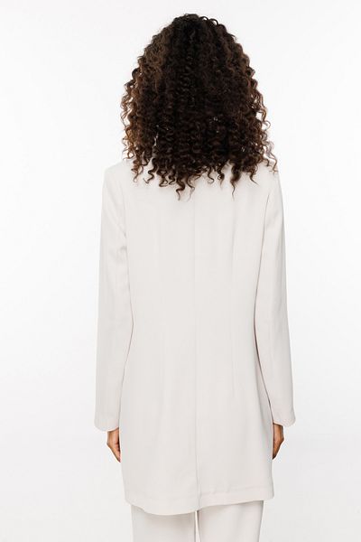 Ekol Women's Single Button Jacket Ecru Color