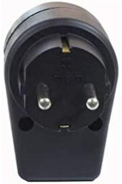 STOREMAX Jvnnshop Black Single Switch Grounded Plug Socket 646268