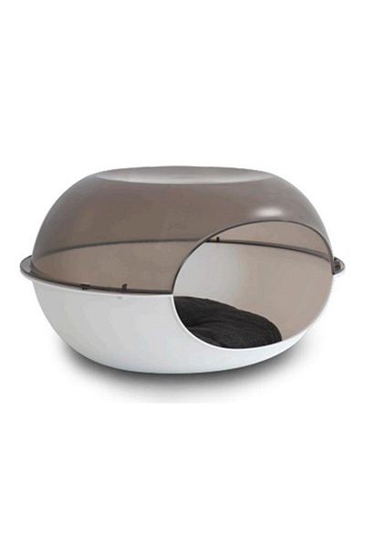 MP Bergamo Mp Luna Transparent Gray White Cat House 57x38x31 Cm