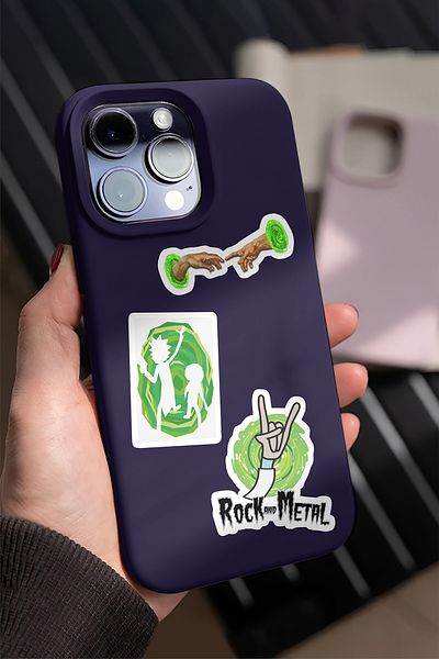AR Sticker Ricky and Morty Themed Laptop Notebook Tablet Sticker Advantageous Package 2 - 5Set
