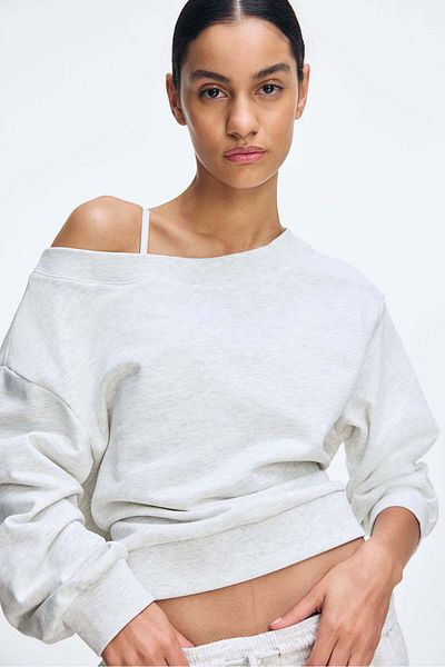 H&M Off-the-shoulder sweatshirt