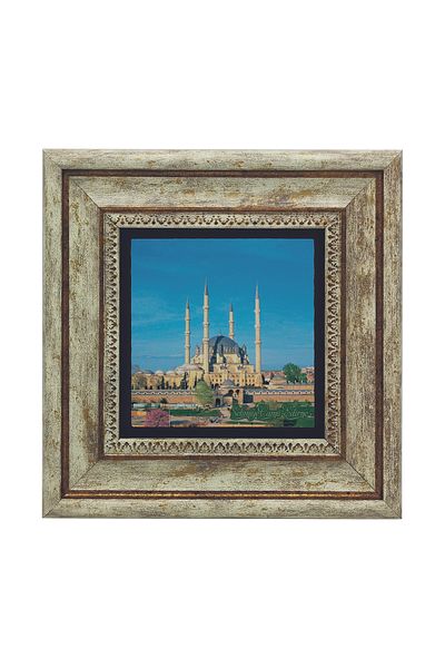 Sadrazam Pictură cu piatră naturală imprimată Edirne Selimiye 20x20 Krt-164