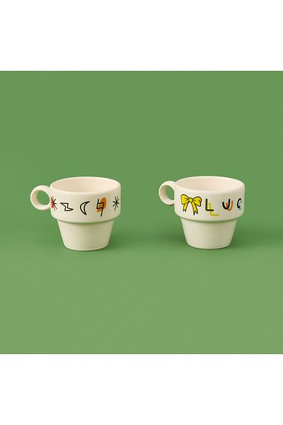 PALTO TASARIM Palto Design Lucky 2-Pack Espresso Cup - Color - 90 ml