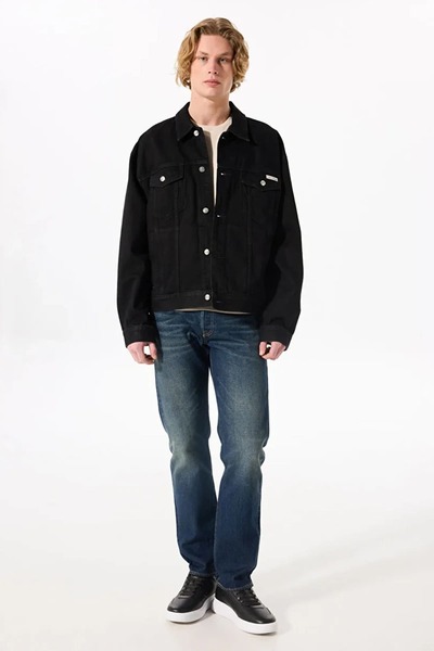 Calvin Klein Erkek Ls 90'S NS Denim Erkek Ceket - Siyah