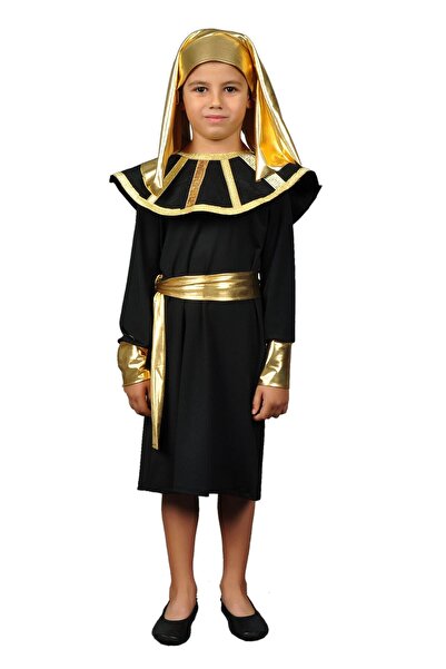 Annee Bakk Mısırlı Firavun Çocuk Kostümü, Mısır Temalı Tarihi Firavun Kostümü