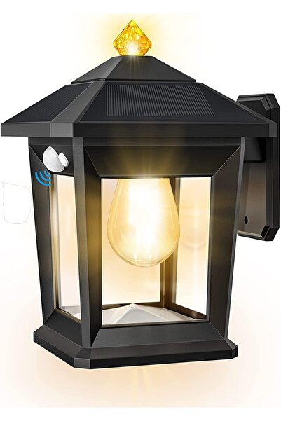 COOYA Solar Wall Light, Outdoor Waterproof Wall Light with 3 Lighting Modes and Motion Sensor