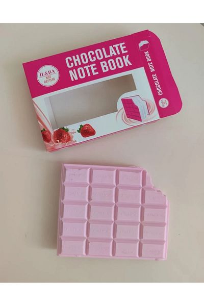 Ofisle Strawberry and Chocolate Scented Silicone Cover Gift Notebook Great Scented Note Book