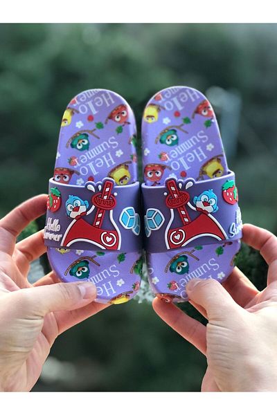 Pandalina Girl Child Slippers Anti-Slip Sole Child Beach Sea Pool Bathroom Slippers