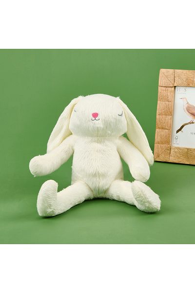 Evidea Soft Sleeping Rabbit Figured Pillow - White - 20X35 cm