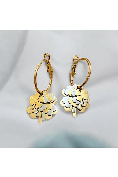 stainless steell Clover Earrings