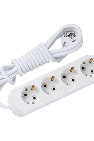 STOREMAX Quadruple (4) Grounded (2m) Wired Group Socket