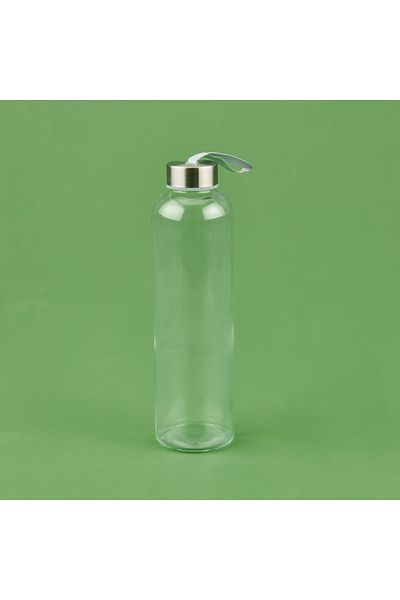 Tohana H2O Plush Glass Flask with Case - Purple / Clear