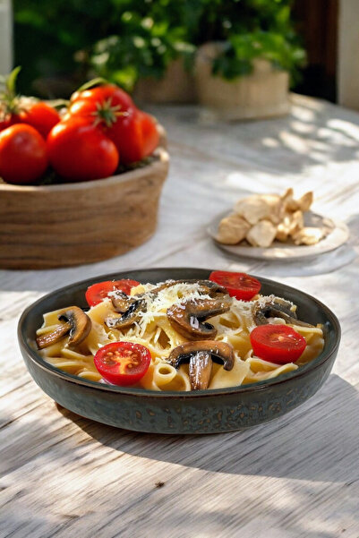 İREA PORSELEN Punto Porselen Salata ve Makarna Tabağı Çukur Tabak 26cm 1 Adet