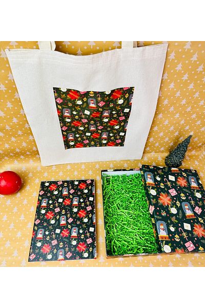 STOREMAX Sellbuystore Special Green New Year Set with Cloth Bag and Box 1053513
