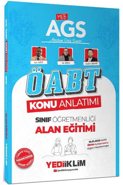 Yediiklim Yayınları Meb Ags Öabt Sınıf Öğretmenliği Alan Eğitimi Konu Anlatımı