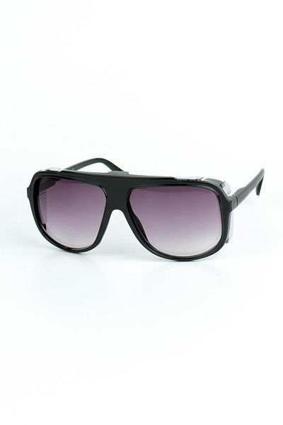 Di Caprio Women's Black Uv400 Protected Oval Model Sunglasses