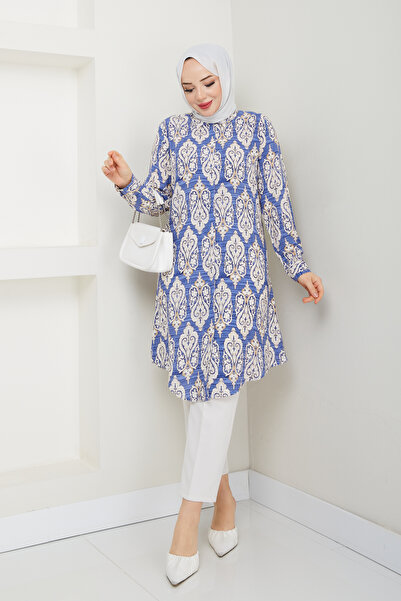 Maystore Автентична туника от вискоза с шарки