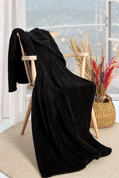 STOREMAX Black Wellsoft Tv Blanket 100X170 cm 646268