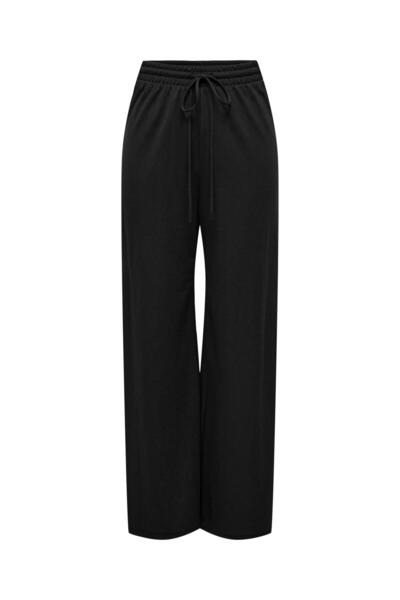 ONLY Γυναικείο παντελόνι Onljany με λεπτομέρειες από σχοινί 15294429 Μαύρο