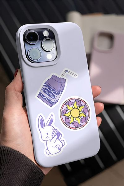 AR Sticker Vsco Purple Laptop Notebook Tablet Sticker Advantageous Package 2 - 5Set