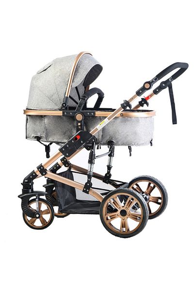 TEKNUM Teknum 3 in 1 stroller-Grey + Sunveno Diaper Bag-Grey + Hooks