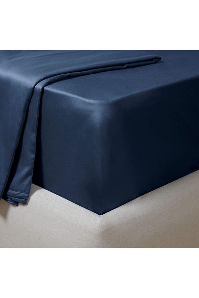 STOREMAX Bystoreby Extra Double Fitted Sheet 200X200 Cm, Marine Blue Newdesing 646268