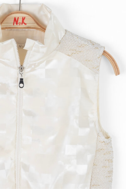 nk kids Girl's Shine Vest Ecru 36332