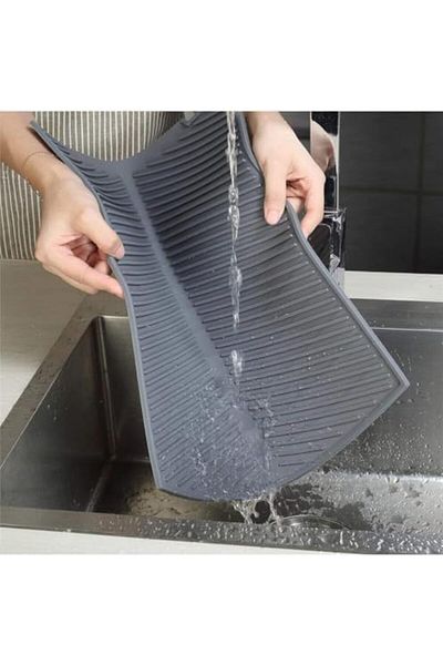 STOREMAX Prime Silicone Dish Drying Mat - Does Not Collect Water and Dish Rack Features