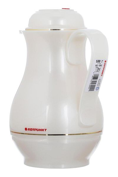 ALSAIF Rotpunkt Glass Thermos 0.5 Liter Plastic Body Pearl