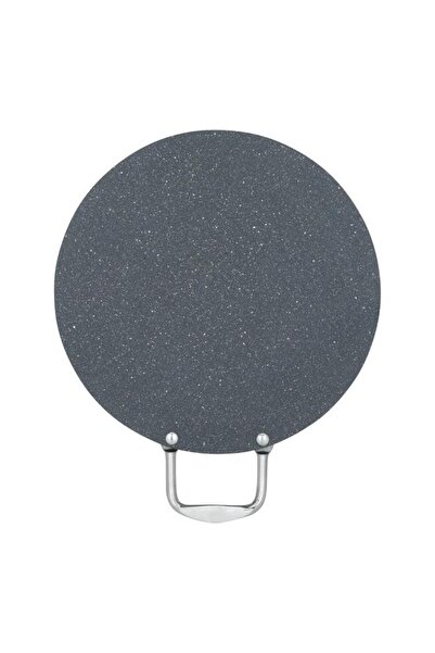 ALSAIF صينية خبز جرانيت 30 سم بمقبض فولاذي رمادي مسطح