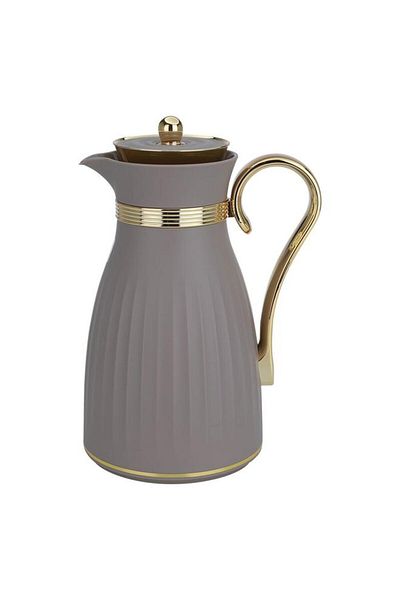 ALSAIF Dana Plastic Thermos Set 2 Pieces Light Grey