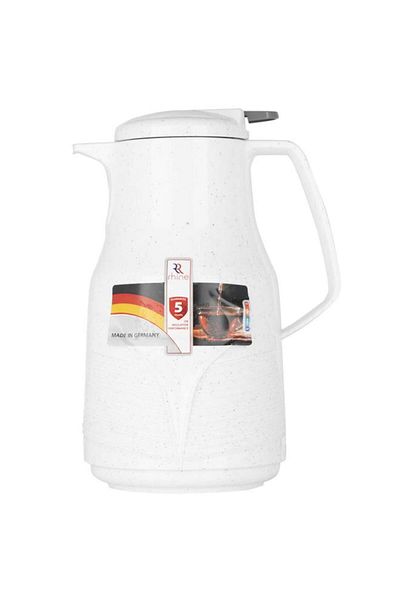 ALSAIF German Plastic Rhinestone Thermos 1 Liter White
