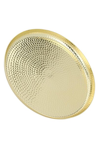 ALSAIF Steel Cake Stand 30X30X17 Cm Gold