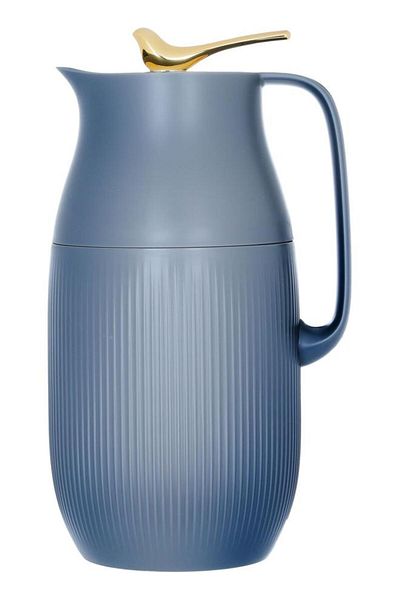 ALSAIF 6 Glass Thermos 1.6 Litres Plastic Body Dark Grey