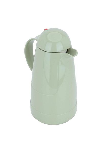 ALSAIF Glass Thermos 1 Liter Plastic Body Green