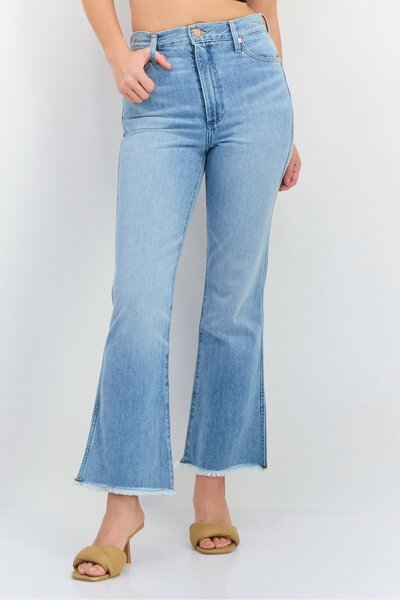 WRANGLER Women Regular Fit Washed No Stretch Jeans, Blue