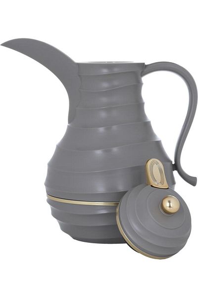 ALSAIF Steel Thermos Set (Blanca) 1 L 0.75 L 2 Pieces Dark Beige