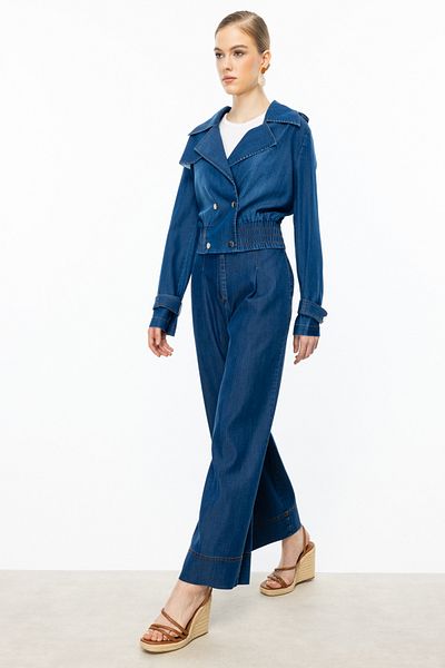 Ekol Wide Leg Pleated Trousers
