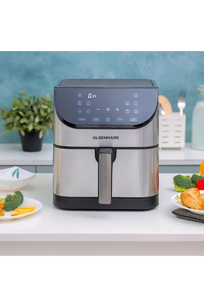 Digital Air Fryer  6 L 1500 W OMAF2346R Black and Silver